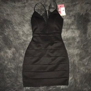 Little black dress w/ lace